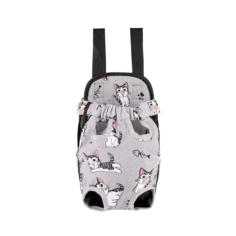 Breathable Mesh Pet Carrier Backpack – Shoulder Travel Bag for Dogs & Cats