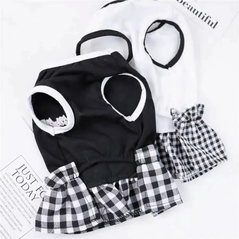 Size chart for dog summer dress – cm measurements