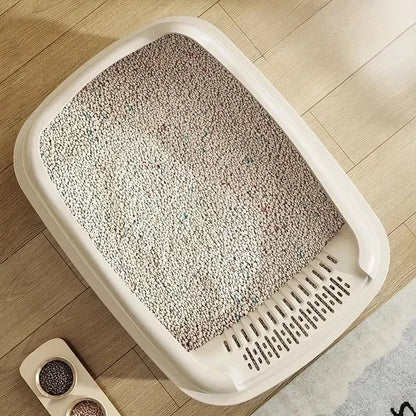 Small Cat Litter Box – Semi-Enclosed Anti-Splash Toilet