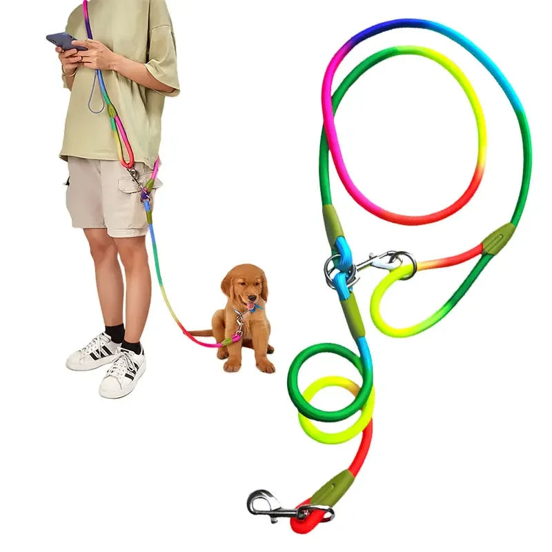 Hands free dog leash reflective nylon jogging
