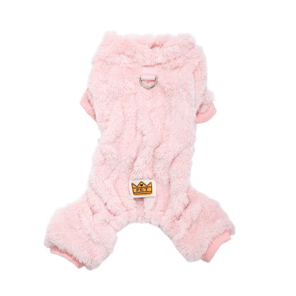 Winter Pet Jumpsuit – Soft Fleece Pajamas for Dogs & Cats
