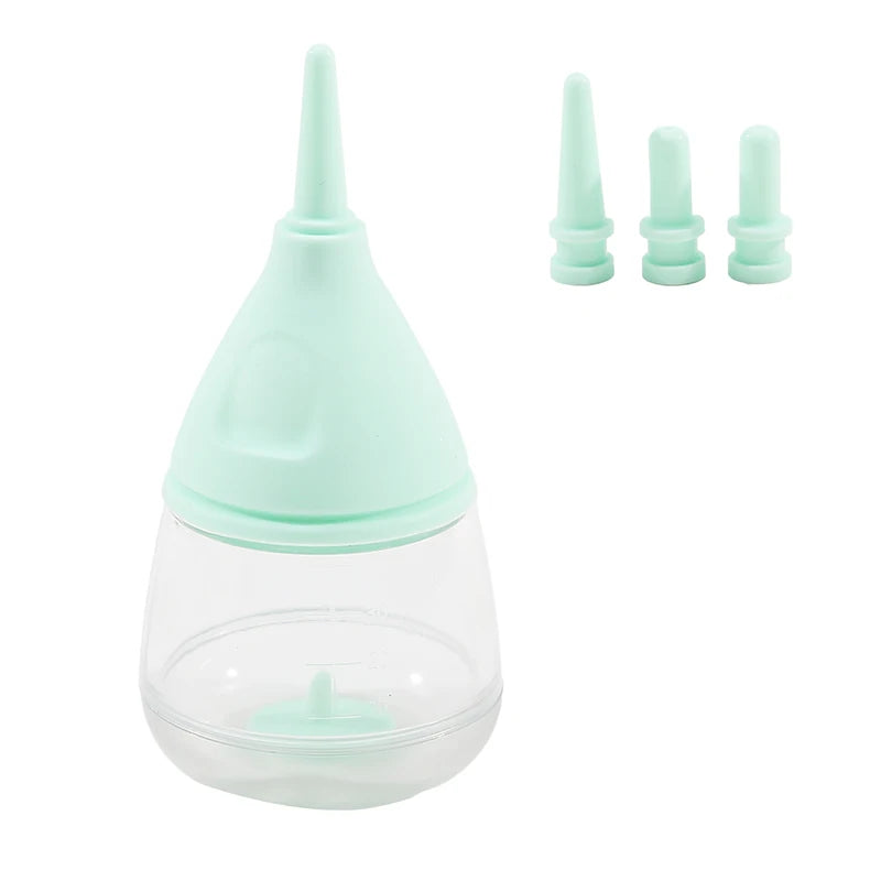 Anti-Choking Pet Nursing Bottle for Puppies & Kittens – Soft Silicone Feeding Tool with Scale Mark & Leakproof Cap