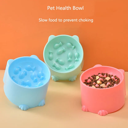 Multiple color slow feeder bowls for dogs and cats