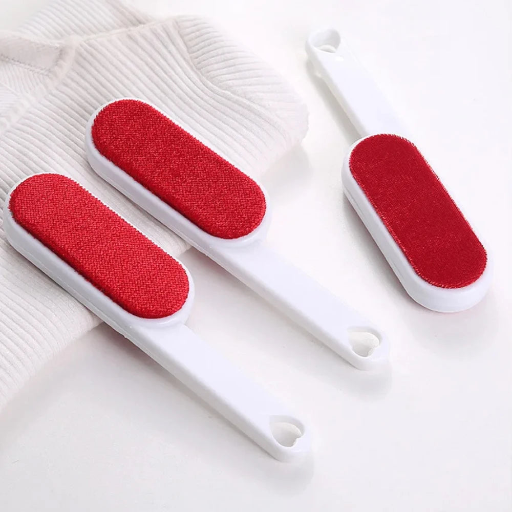2-Sided Lint Remover Brush – Self-Cleaning Pet Hair Remover for Clothes, Sofa, Carpet – Reusable Cat & Dog Fur Roller