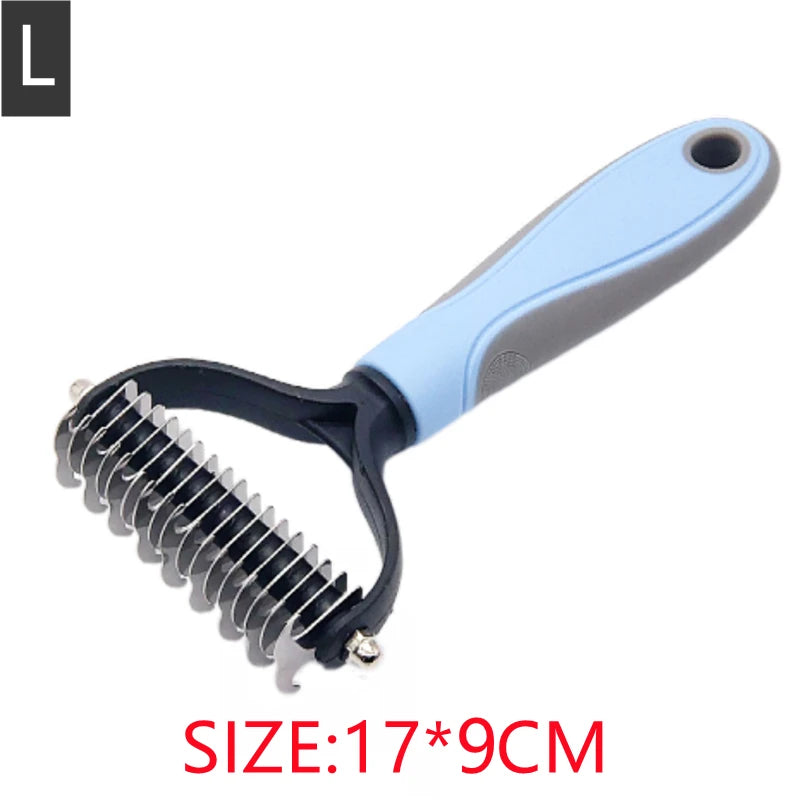 Pet Hair Removal Comb – Professional Dog & Cat Grooming Brush