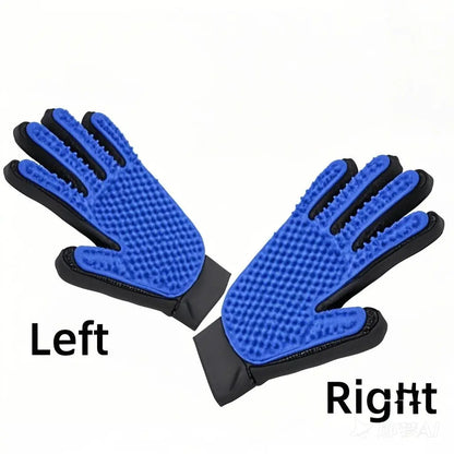 Pet Grooming Glove – Deshedding & Massage Glove for Cats & Dogs – Left or Right Hand