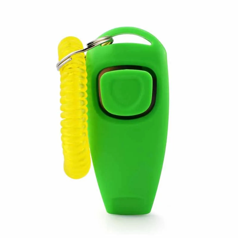 2 in 1 Pet Training Clicker with Whistle – Dog Training Assistant Tool