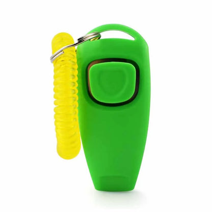 2 in 1 Pet Training Clicker with Whistle – Dog Training Assistant Tool