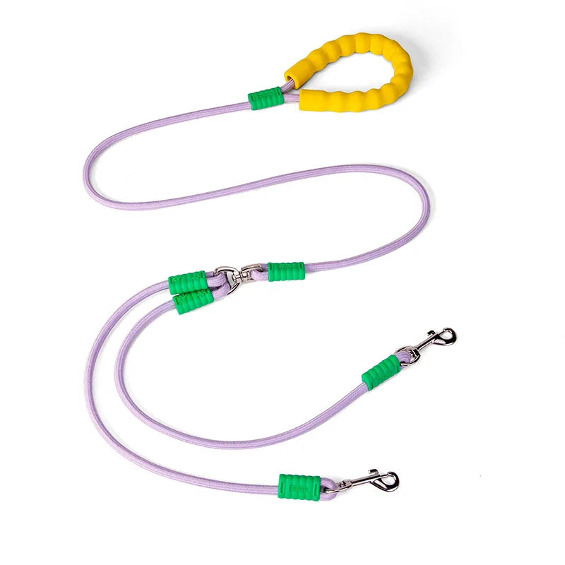 1.5m Pet Double Leash – Durable 2 Way Coupler Rope