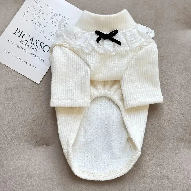 Warm knitted pet clothes for cats and dogs
