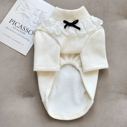 Warm knitted pet clothes for cats and dogs
