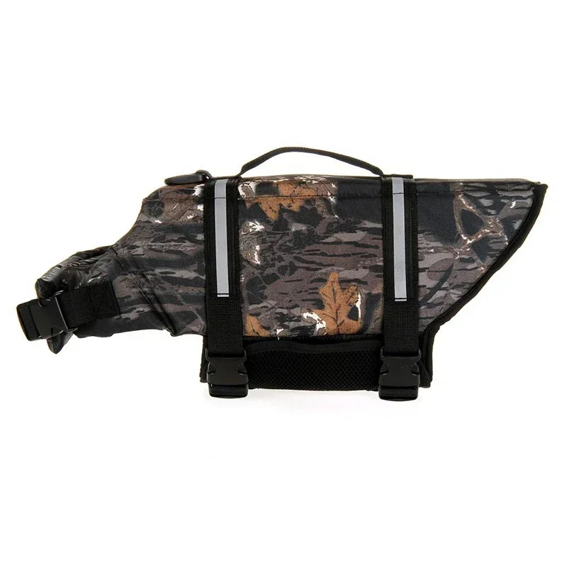 Dog Life Jacket with Reflective Strips – Adjustable Waterproof Pet Swim Vest for Small to Large Dogs