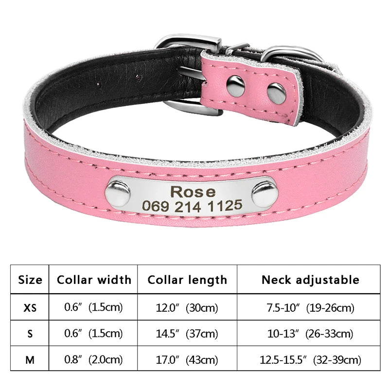 Personalized Cat & Dog Collar with Crystal Rhinestones – Adjustable Collar with Custom Engraved Anti-Lost ID Tag