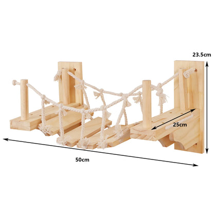 Wall-Mounted Cat Playground – Wooden Cat Shelves, Hammocks, Houses & Climbing Bridges