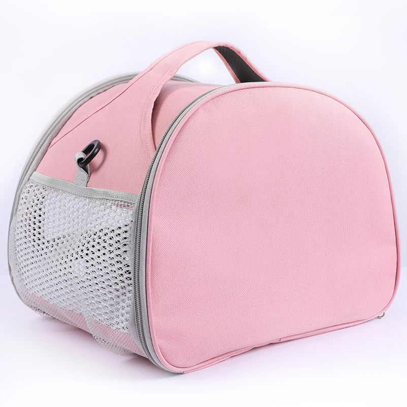 Interior view of soft padded travel bag for pets