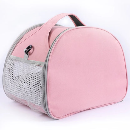 Interior view of soft padded travel bag for pets