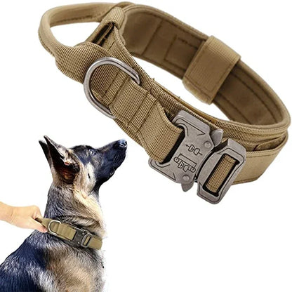Durable Tactical Dog Collar & Leash Set – Adjustable Military Pet Gear