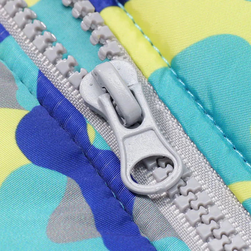 Adjustable winter dog jacket for small and medium dogs