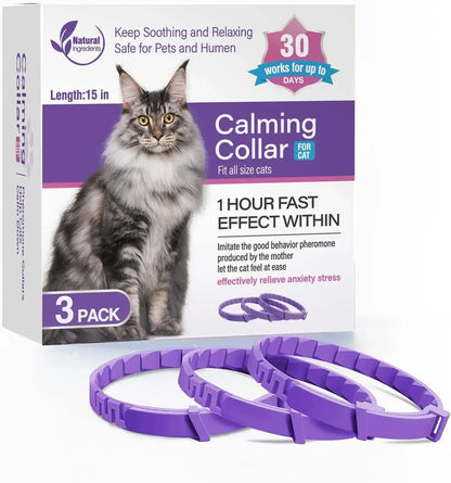 Pet Calming Collar – Anti-Anxiety Pheromone for Cats & Dogs