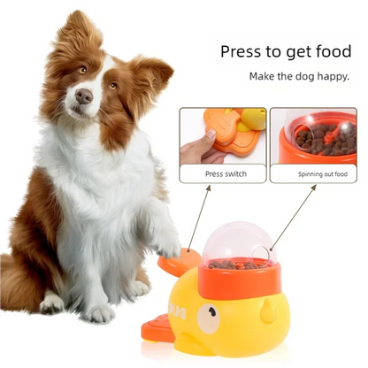 Slow feeder puzzle toy helping dogs eat slowly