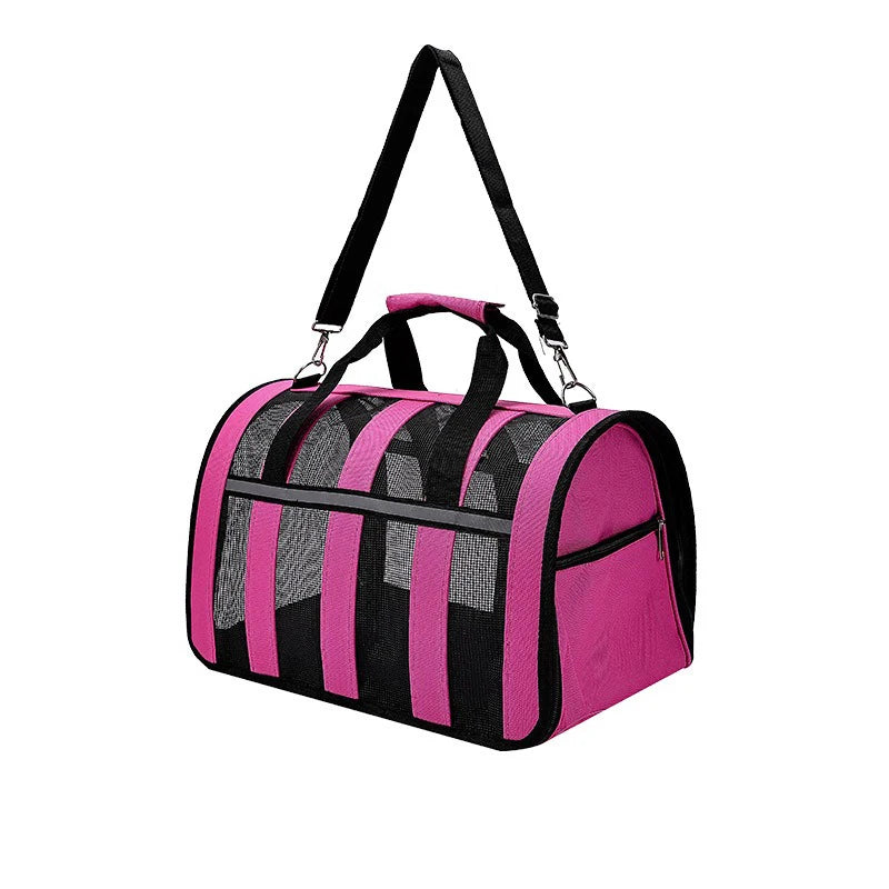Breathable Pet Travel Bag – Portable Carrier for Dogs & Cats