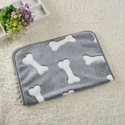 Soft Cozy Pet Blanket – Fleece Dog & Cat Bed Mat, Washable