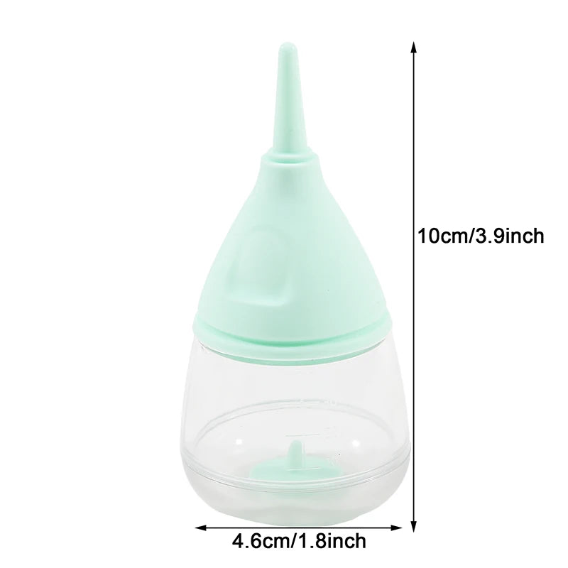 Anti-Choking Pet Nursing Bottle for Puppies & Kittens – Soft Silicone Feeding Tool with Scale Mark & Leakproof Cap