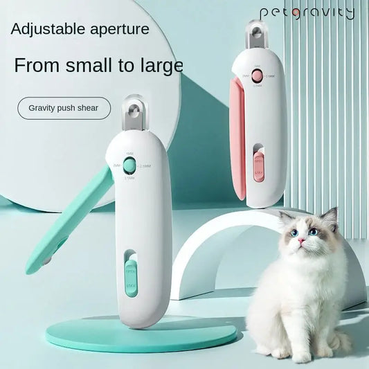 Adjustable Pet Nail Clippers – Professional Cat & Dog Grooming Tool with Safety Guard