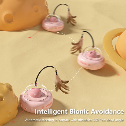 "Smart cat teaser stick toy for exercise and entertainment"