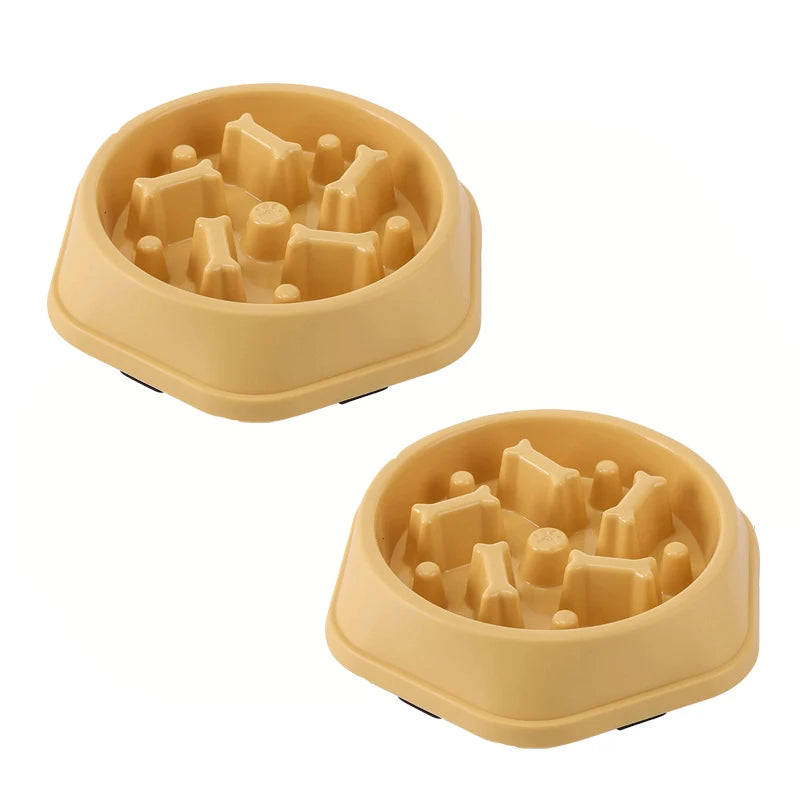 Slow Feeder Dog Bowl – Anti-Gulping Non-Slip Pet Dish