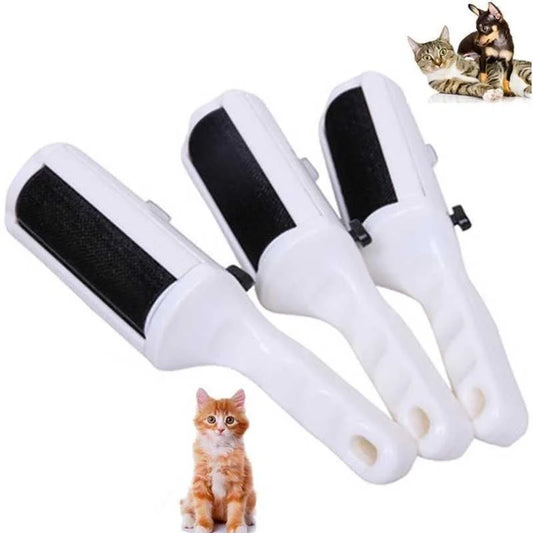 Pet Hair Remover Brush with Rotating Chamber – Reusable Grooming Tool for Dogs and Cats, Lint Cleaner for Clothes, Furniture & Beds