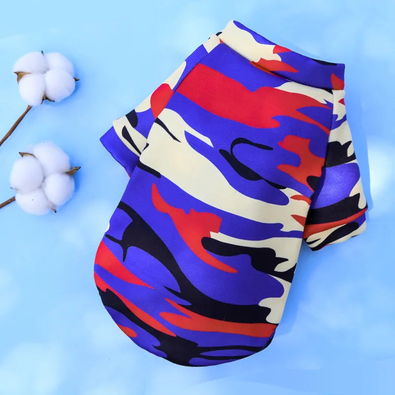 Winter Dog Sweater – Soft Cartoon Print Warm Pet Vest