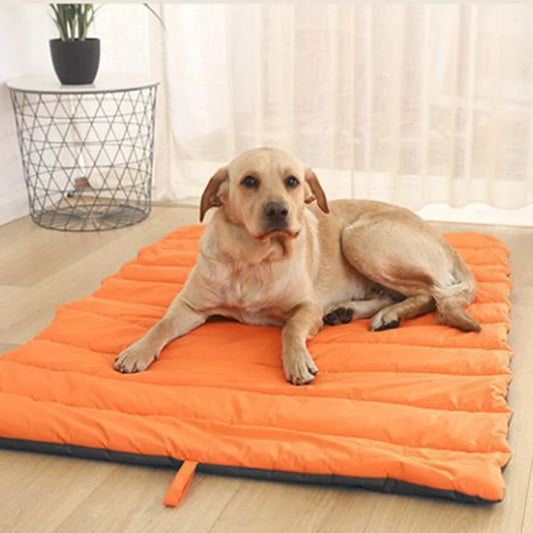 Portable Waterproof Pet Mat for Dogs – Foldable Travel Dog Bed with Handle, Easy to Carry & Clean
