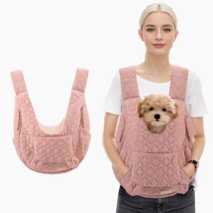 soft fabric pet tote hands-free design