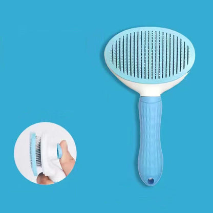 Self-Cleaning Pet Grooming Brush – Stainless Steel Comb for Dogs & Cats