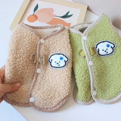 Soft Fleece Dog Jacket – Warm Winter Coat for Small Dogs