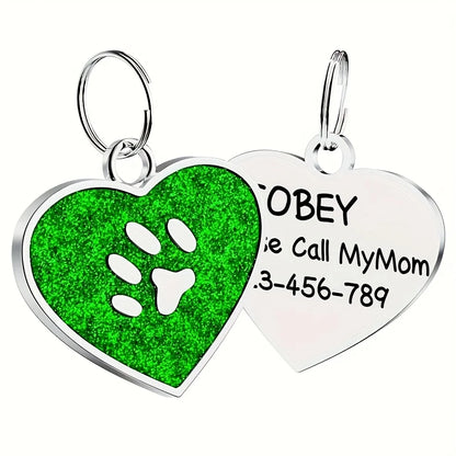 Blue personalized ID tag for cats
