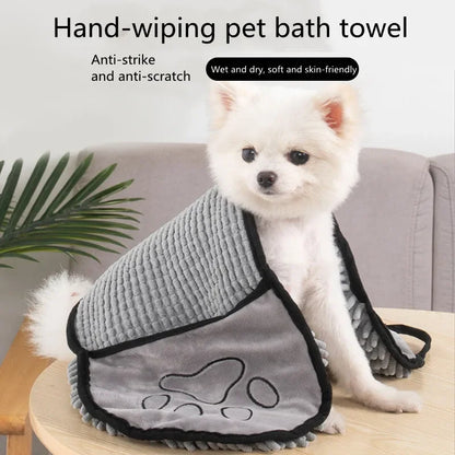 Super Absorbent Pet Bath Towel – Quick-Dry Grooming Towel for Dogs & Cats, Large Size