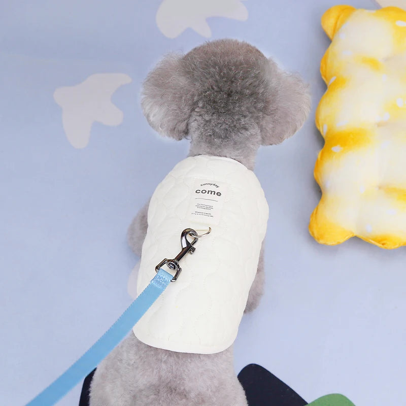 Size chart for cotton dog vest – cm measurements