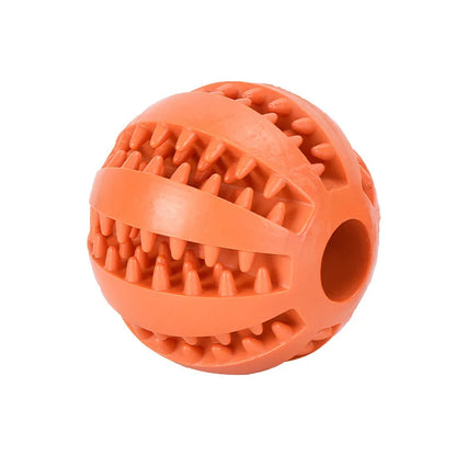 Interactive Pet Chew Ball – Durable Rubber Treat Toy for Dogs & Cats | Teeth Cleaning & Food Dispenser