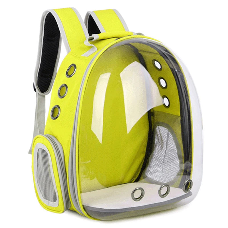 Pet Carrier Backpack – Transparent Space Capsule for Cats & Dogs