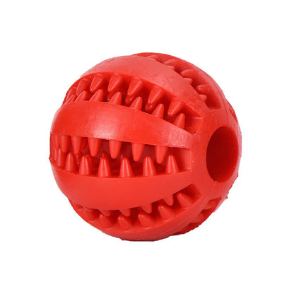 Interactive Pet Chew Ball – Durable Rubber Treat Toy for Dogs & Cats | Teeth Cleaning & Food Dispenser