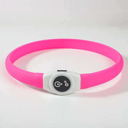 LED Dog Collar – Rechargeable Waterproof Light-Up
