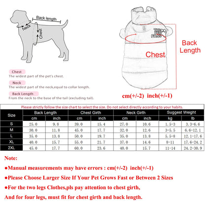 Winter Reversible Dog Jacket – Warm Waterproof Clothes