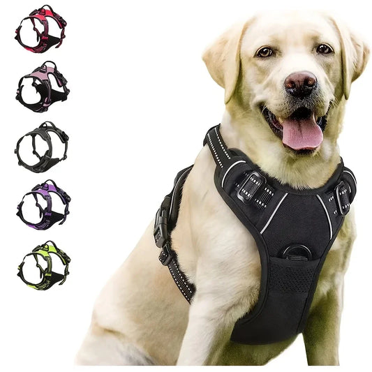 no pull dog harness with front clip reflective