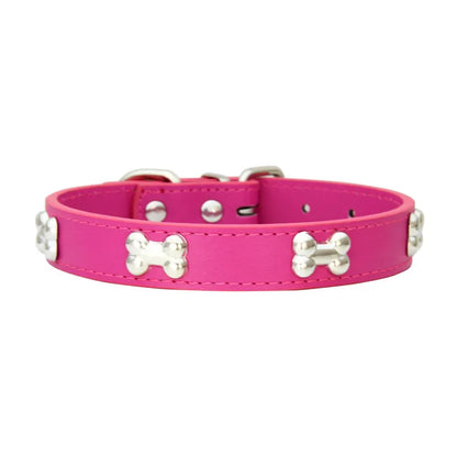 Adjustable pet collar in pink for cats
