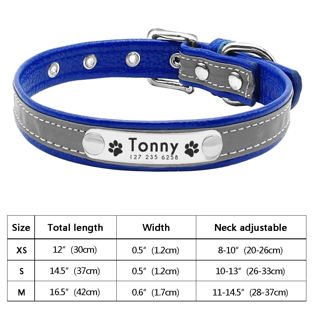 Personalized Cat & Dog Collar with Crystal Rhinestones – Adjustable Collar with Custom Engraved Anti-Lost ID Tag