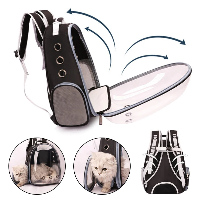 Ergonomic pet backpack for outdoor travel