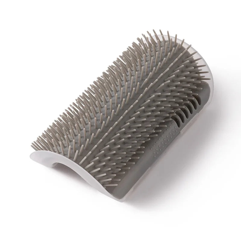 Cat Self Groomer Brush – Wall Corner Massage Scratcher with Catnip