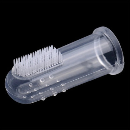 Pet Finger Toothbrush – Soft Silicone Dog & Cat Dental Brush for Plaque, Tartar & Bad Breath Removal